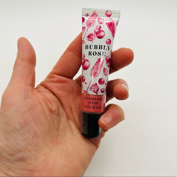 NWT Bath & Body Works Lip gloss Bubbly Rosé Sealed 0.47 ounces. - Picture 2 of 4